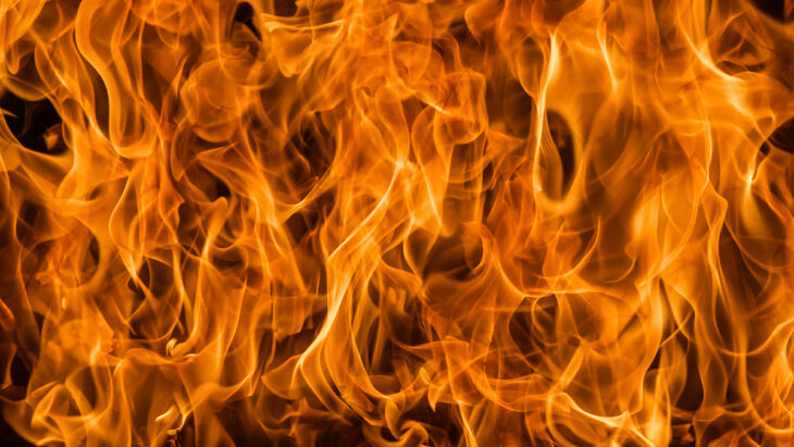Blaze fire flame background and textured