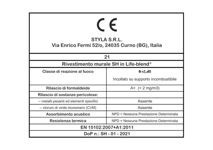 Marcatura CE lastre SH