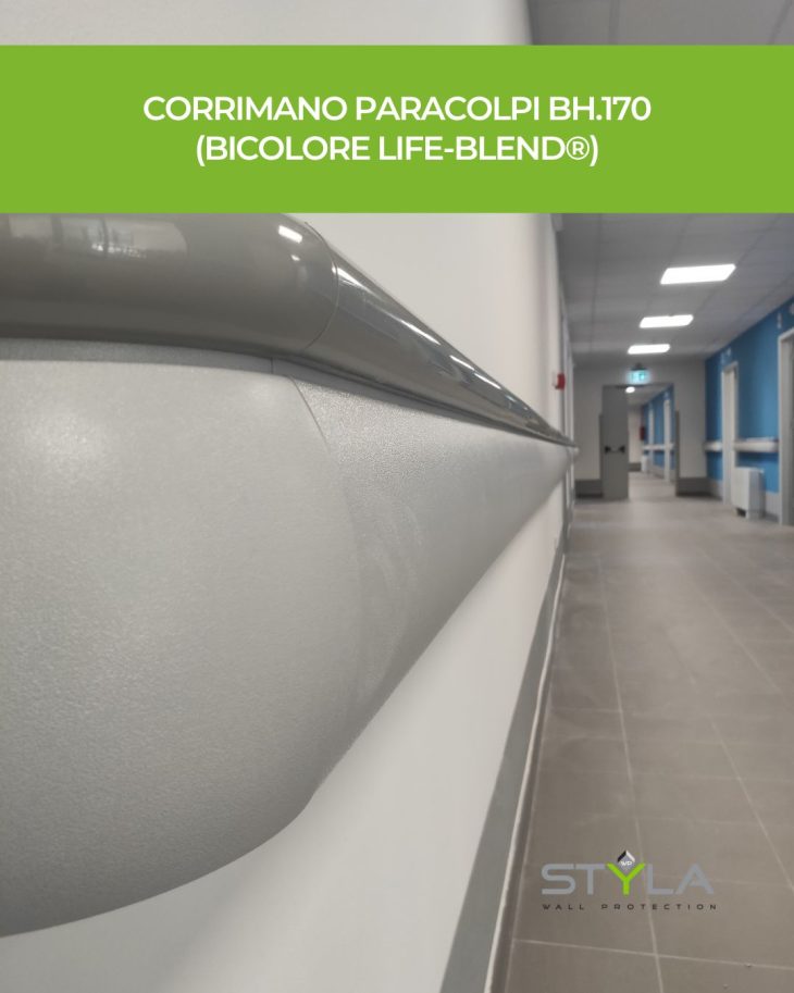 Corrimano paracolpi bh170 styla wall protection