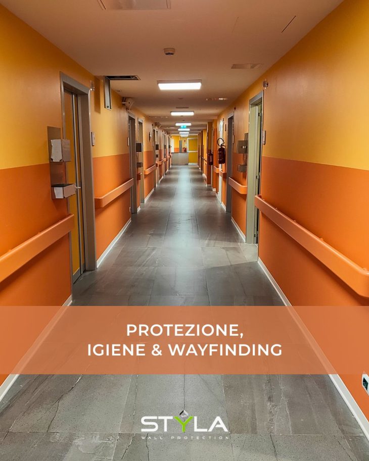 protezione, igiene e wayfinding